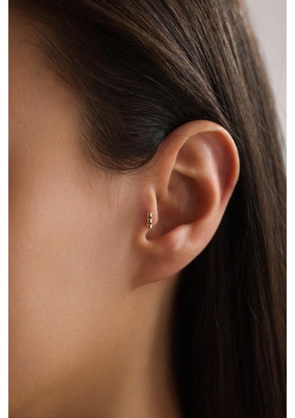 Altın Desenli Piercing