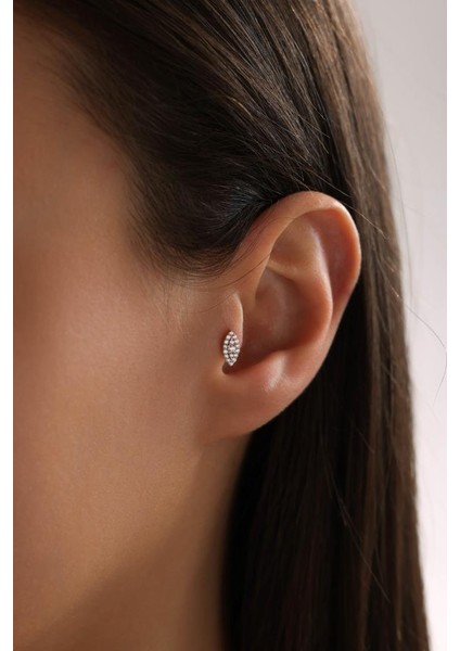 Altın Taşlı Piercing