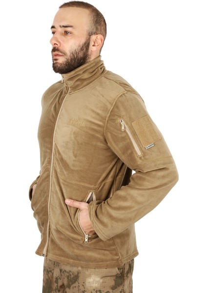 Bej Renk 3 Cepli Kalın Tactical Kalın Polar Mont fiyatları