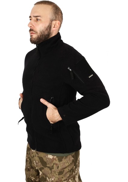Siyah Renk 3 Cepli Kalın Tactical Kalın Polar Mont modelleri