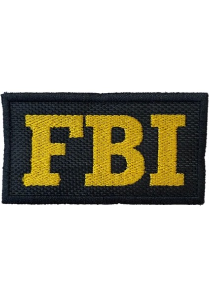 Fbı Patch Kucuk - Sarı Sıyah