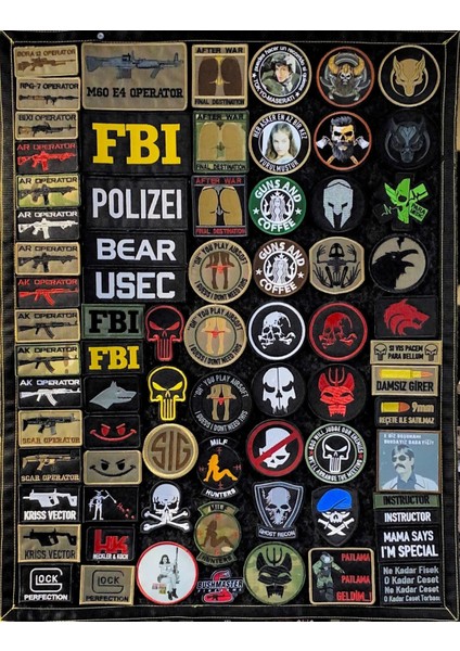 Combat Medıc Tactıcal Patch -Siyah-Kırmızı-Beyaz-Gri
