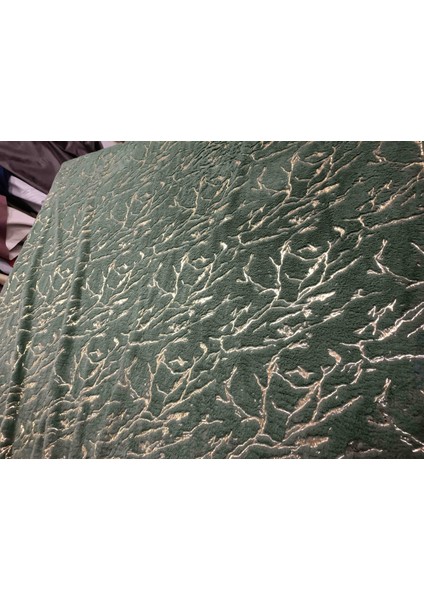 Gold Varaklı Peluş Kumaş , Dekoratif Puf ve Kirlentlik Peluş ,üst Giyim modelleri