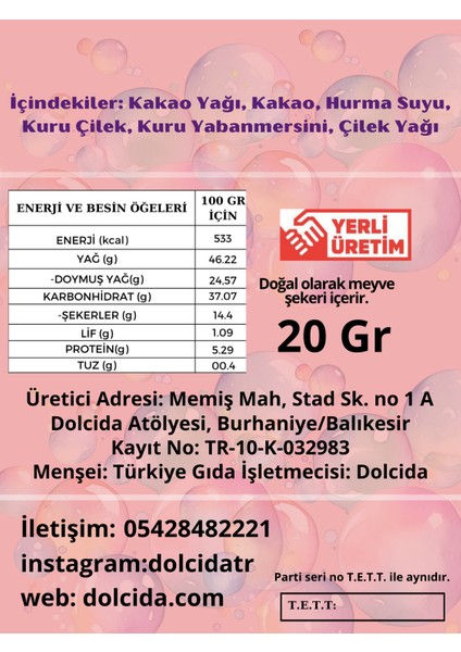 Fındık- Kan Üzümlü ve Kırmızı Meyveli Çikolata 4 Adet 20 gr fiyatları