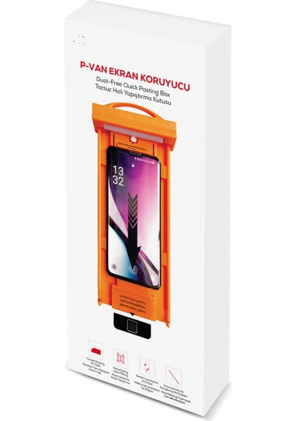 Galaxy S23 Ultra Kolay Uygulama Aparatlı P-Van Cam Ekran Koruyucu fiyatları