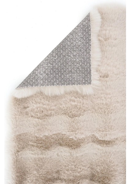 Bubble Tavşan Tüyü vizon Oval Ekstra Yumuşak Dokulu Peluş Halı