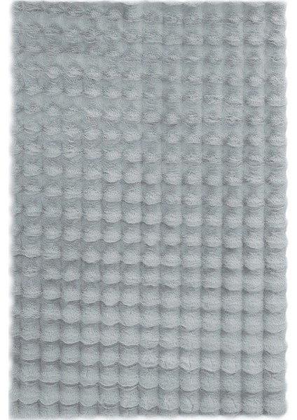 Bubble Tavşan Tüyü gri Oval Ekstra Yumuşak Dokulu Peluş Halı fırsatları