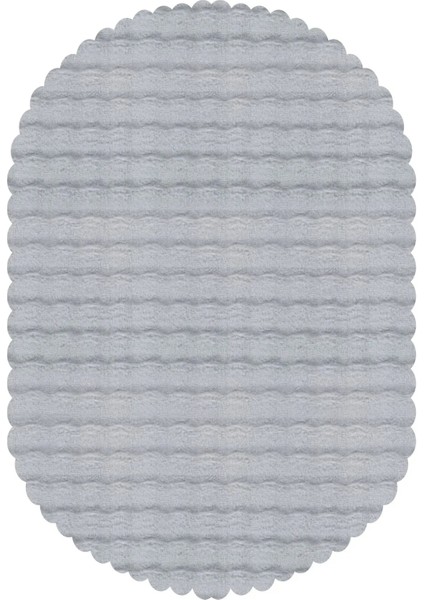 Bubble Tavşan Tüyü gri Oval Ekstra Yumuşak Dokulu Peluş Halı fiyatları