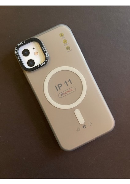 Apple iPhone 14 Pro Uyumlu Kamera Çıkıntılı Mat Buzlu Tin Magsafe Silikon Kılıf