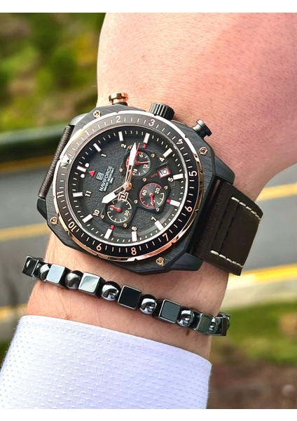 Erkek Kol Saati Fonksiyonlu Deri Kordon 2152 modelleri