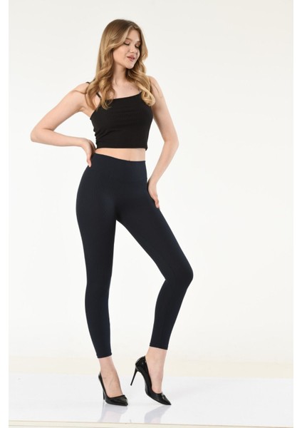 Yüksek Bel, Slim Fit, Toparlayıcı Kadın Tayt (Likralı)