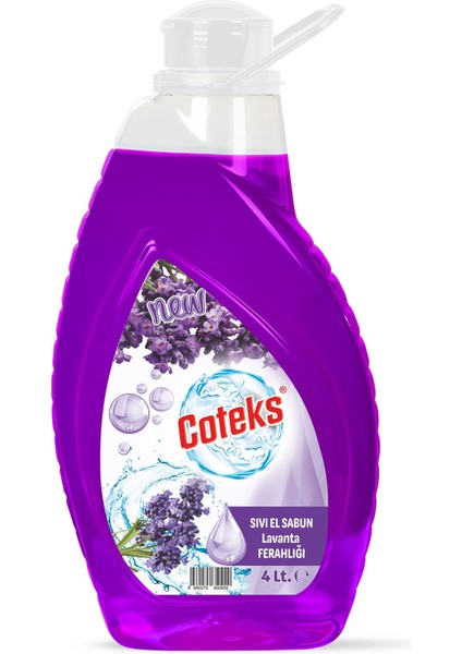 Lavanta Kokulu Sıvı Sabun Yumuşak ve Doğal Temizlik 4lt