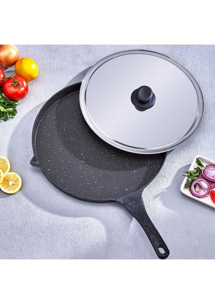 Hazarbeyli 34 cm Döküm Granit Balık Tavası