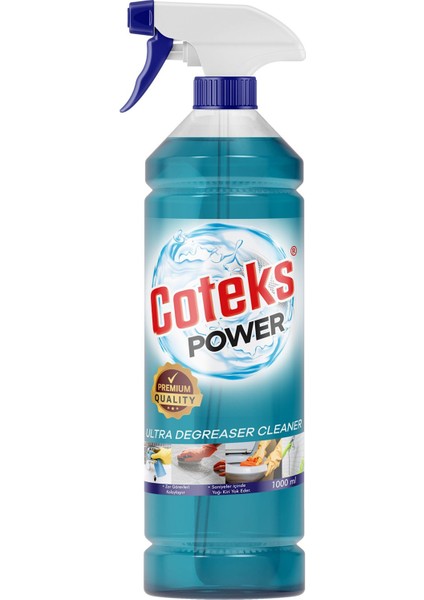 Power Yüzey Temizleyici Mavi Güç Banyo Temizliği Etkili Çözüm 1 Lt