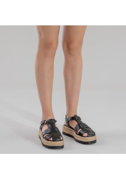 Noble Shoes Hakiki Deri Bayan Sandalet indirimleri