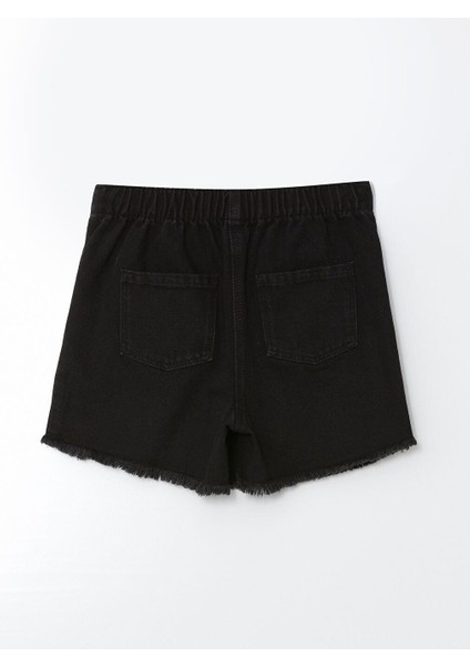 Lcw Kids Beli Lastikli Kız Çocuk Jean Şort Etek