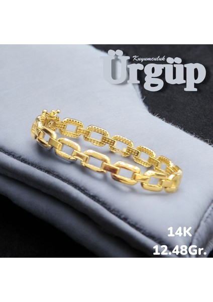 14 Ayar 12.48 Gram Altın Kelepçe Bilezik