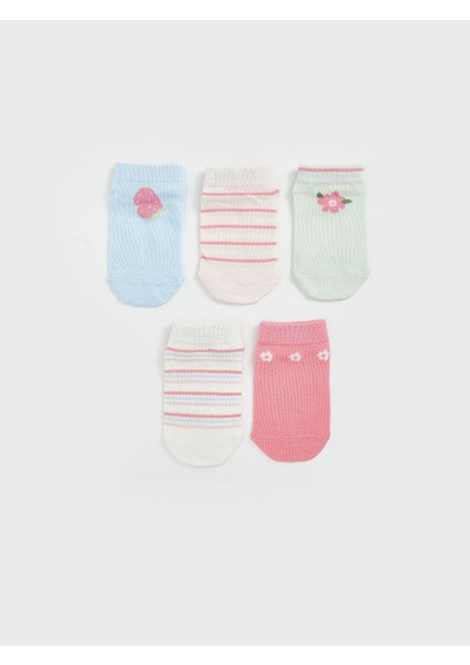 Lcw Baby Çiçekli Kız Bebek Patik Çorap 5'li