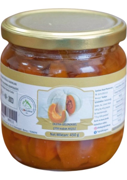 Çıtırbal Kabağı Reçeli Net 450 gr