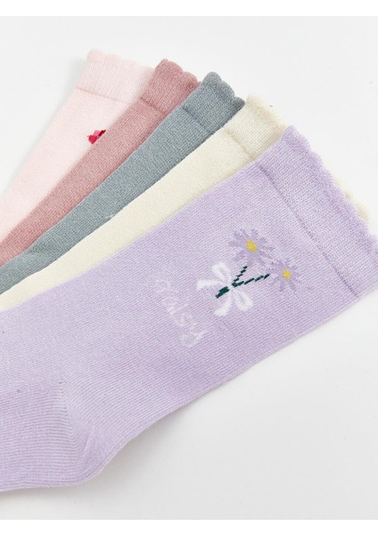 Dream Çiçekli Kadın Soket Çorap 5'li Paket fırsatları