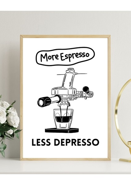 Kahve Köşesi Dekorasyonu Çerçeveli Poster - Modern, Şık ve Pinterest Ilhamlı Tablo Tasarımları
