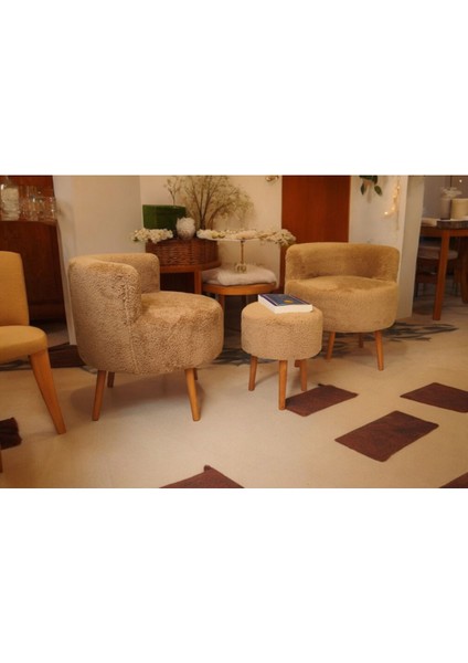 Çay Seti Ikili Koltuk Berjer ve Puf Takımı (Salon, Balkon, Ofis) 3 Lü Takım,sırtlı Berjer,sırtlı Puf fiyatları