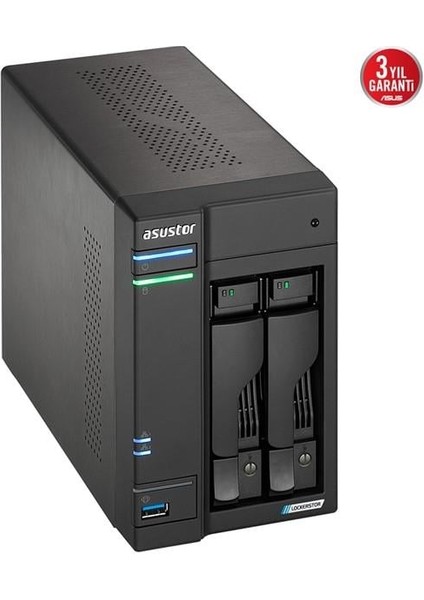 AS6702T-8GB Celeron Qc N5105 8gb Ram-2-Diskli Nas Server (Disksiz)