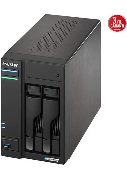 AS6702T-8GB Celeron Qc N5105 8gb Ram-2-Diskli Nas Server (Disksiz)