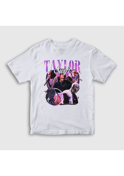 Çocuk Beyaz Kanye West Taylor Swift Rap T-Shirt