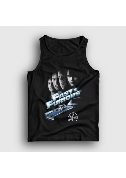 Unisex Siyah Fast And Furious Hızlı ve Öfkeli Film Atlet