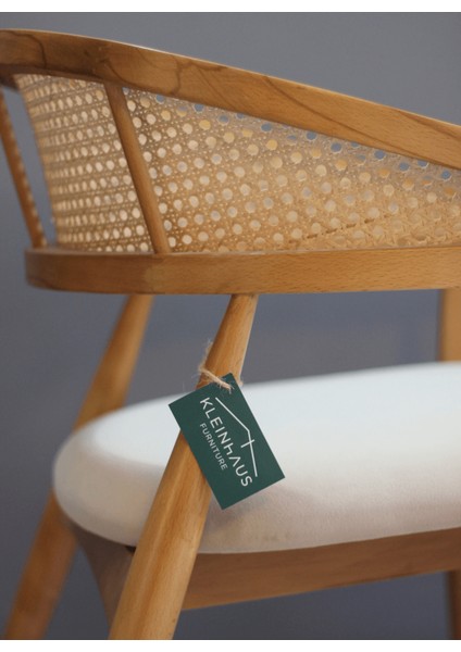 Berlin Ahşap Sandalye, Doğal Hazeran Sırtlı, Konforlu Oturum, Modern Tasarım modelleri