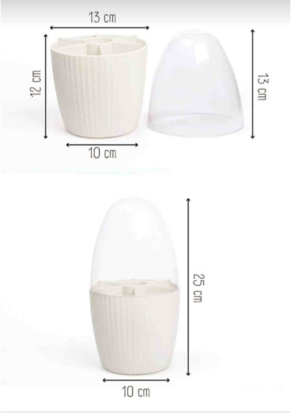 Fanus Kapaklı 7 Bölmeli Makyaj ve Takı Aksesuar Organizeri Düzenleyici modelleri