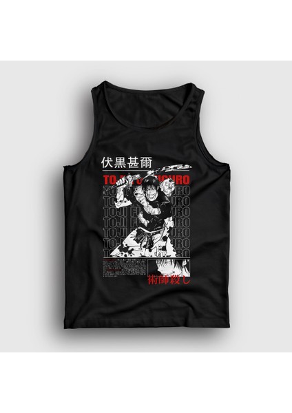 Unisex Siyah Toji Fushiguro Anime Jujutsu Kaisen Atlet