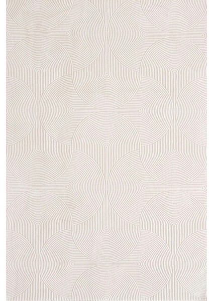 Nepal 5400A Krem Lazer Kesim Makine Halısı Dokuma Taban Oturma Odası-Salon