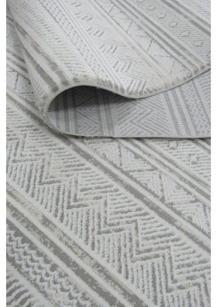 Nepal 5398A Gri-Krem Lazer Kesim Makine Halısı Dokuma Taban Oturma Odası-Salon fırsatları