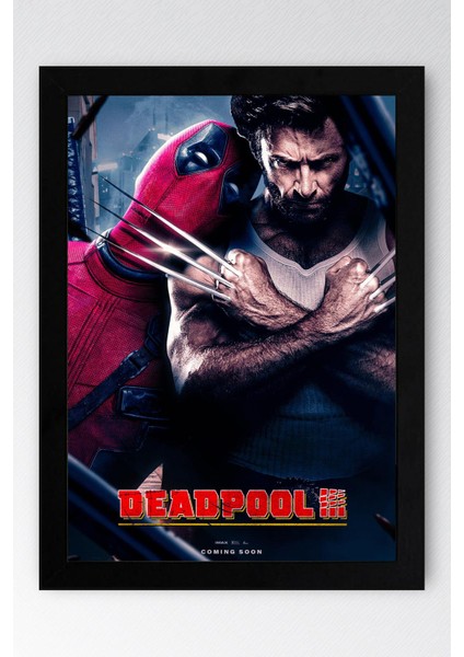 Deadpool & Wolverine Çerçeveli Tablo - Marvel Film Poster Tablo