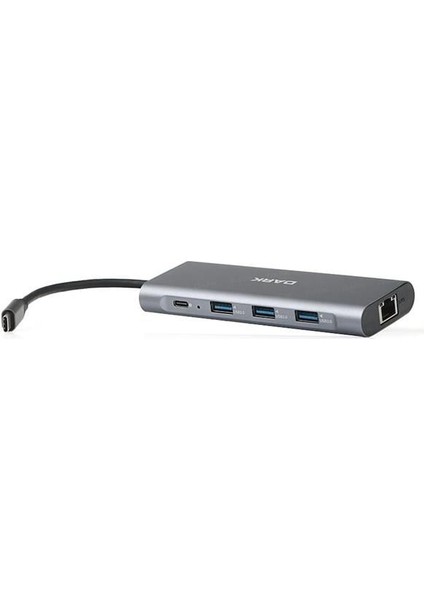 DK-AC-U31X36 USB 3.1 Type-C - USB 3.0+ Ethernet/hdmı/tf Sd Çoklayıcı