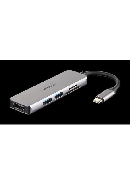 D-Lınk DUB-M530 Type-C Çoklayıcı Dönüştürücü 4K 5i1 Arada