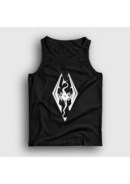 Unisex Siyah Skyrim Oyun The Elder Scrolls V Atlet
