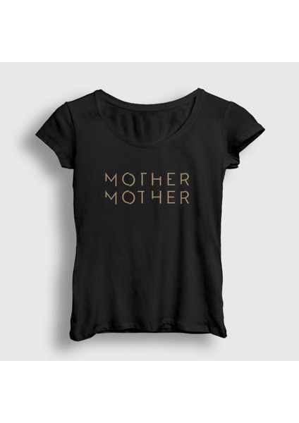 Kadın Siyah Logo Mother Mother T-Shirt