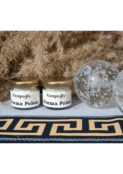 Saf Katkısız Hurma Poleni Cam Kavanoz 20 gr x 2 Adet