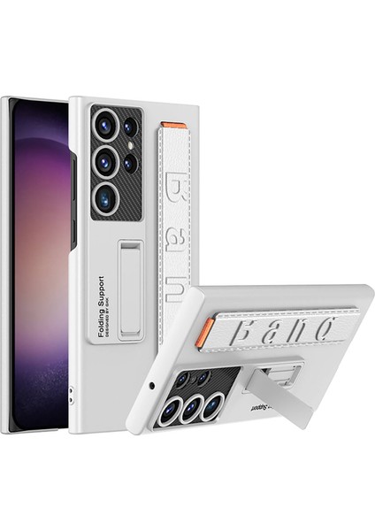 Galaxy S24 Ultra Kılıf Standlı El Tutacaklı Band Kapak