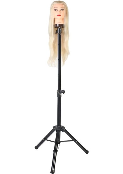 Kuaför Eğitim Mankeni Için Metal Tripod - Siyah + Taşıma Çantası fiyatları