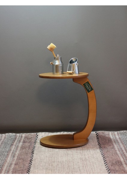 Ahşap Zigon Sehpa / Yan Sehpa / C Sehpa