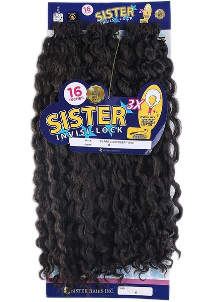 Sister Afro Dalgası Saç-Kahverengi 4