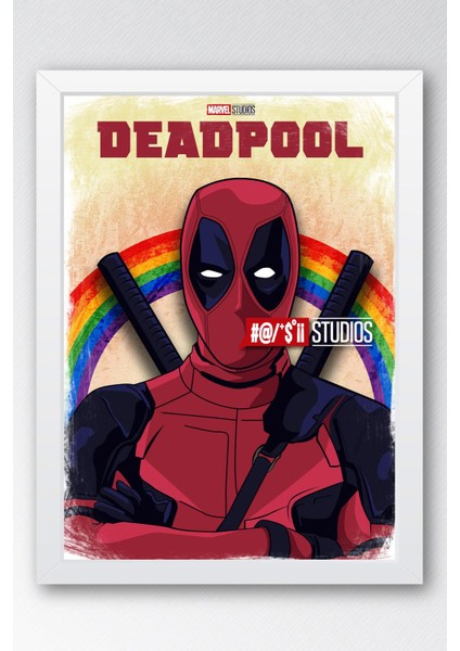 Deadpool Çerçeveli Tablo - Marvel Film Poster Tablo fiyatları