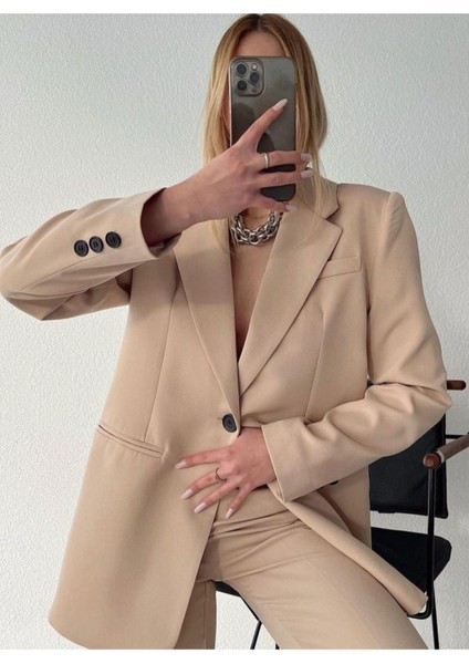 Kadın Blazer Ceket Pantolon Takım