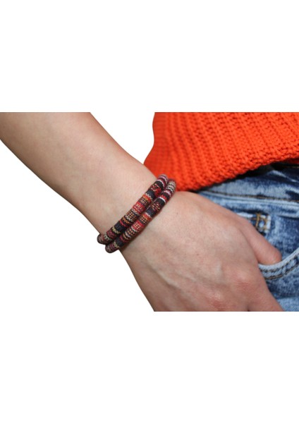 Etnik Motifli Kumaş Sargı Bileklik – Şıklık ve Renk Cümbüşü fiyatları