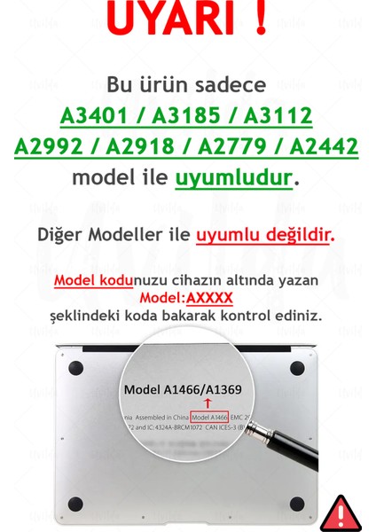 MacBook Pro 14 A3401 A3185 A3112 A2992 A2918 A2779 A2442 Uyumlu Derin 15 Uv Doğa ve Düzen