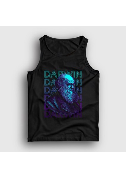 Unisex Siyah Evolution Evrim Charles Darwin Atlet